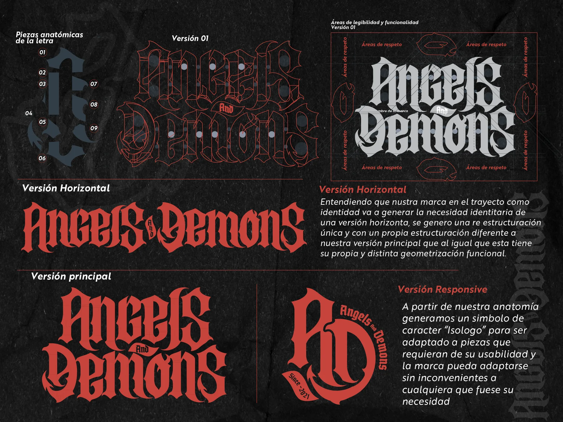 Angels and Demons caso preparado para storytelling de branding y lettering